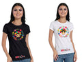 Playera de Algodón Frida Aro de Flores | Estampado Mexicano