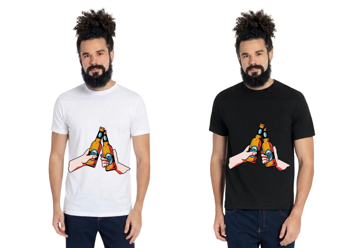 Playera de Algodón Brindis Cervecero | Estampado Mexicano