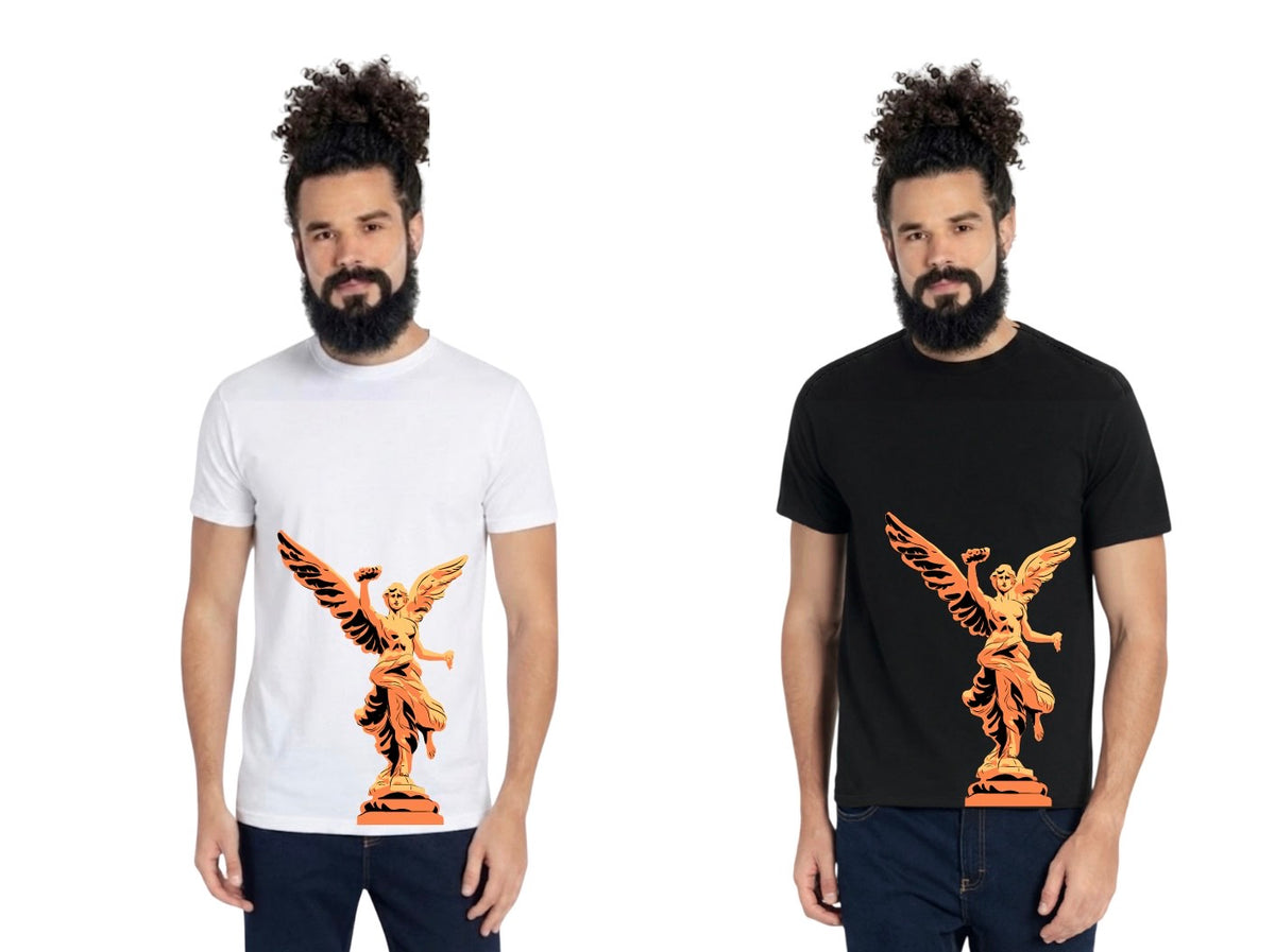 Playera de Algodón Ángel de la Independencia | Estampado Mexicano